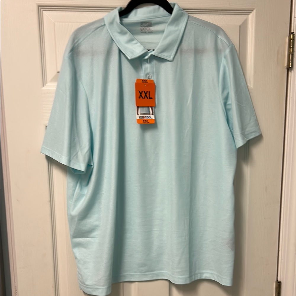 XXL Light Blue Polo Shirt 32Degree Cool NEW